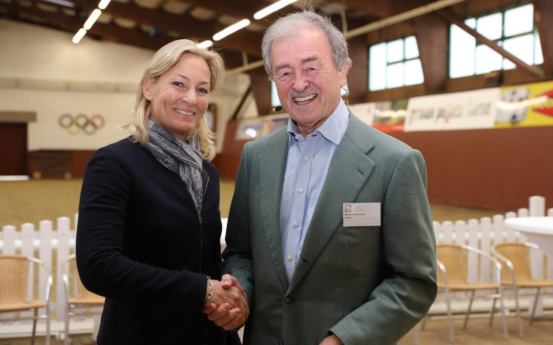 Jochen Kienbaum und Barbara Rittner im Rahmen des 3. DOKR-Trainerkongresses in Warendorf, Foto: Monika Kaup