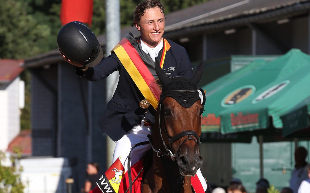 Talentpoolathlet Calvin Böckmann ist Deutscher Meister der U18-Springreiter, Foto: Tina Pantel